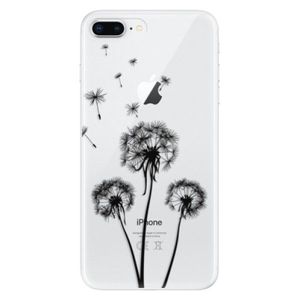 Odolné silikónové puzdro iSaprio - Three Dandelions - black - iPhone 8 Plus vyobraziť