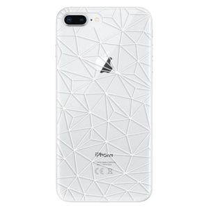 Odolné silikónové puzdro iSaprio - Abstract Triangles 03 - white - iPhone 8 Plus vyobraziť