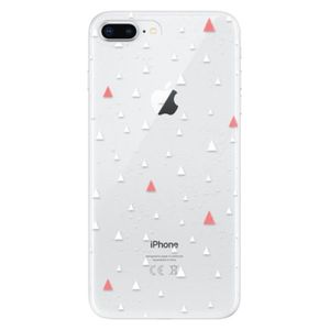 Odolné silikónové puzdro iSaprio - Abstract Triangles 02 - white - iPhone 8 Plus vyobraziť