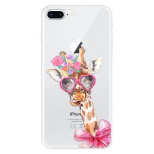 Odolné silikónové puzdro iSaprio - Lady Giraffe - iPhone 8 Plus vyobraziť