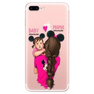 Odolné silikónové puzdro iSaprio - Mama Mouse Brunette and Girl - iPhone 7 Plus vyobraziť