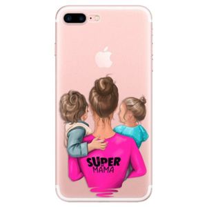 Odolné silikónové puzdro iSaprio - Super Mama - Boy and Girl - iPhone 7 Plus vyobraziť