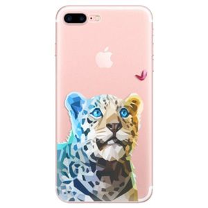 Odolné silikónové puzdro iSaprio - Leopard With Butterfly - iPhone 7 Plus vyobraziť