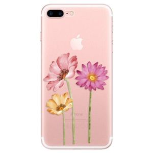 Odolné silikónové puzdro iSaprio - Three Flowers - iPhone 7 Plus vyobraziť