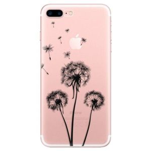 Odolné silikónové puzdro iSaprio - Three Dandelions - black - iPhone 7 Plus vyobraziť