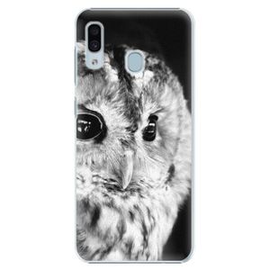 Plastové puzdro iSaprio - BW Owl - Samsung Galaxy A20 vyobraziť