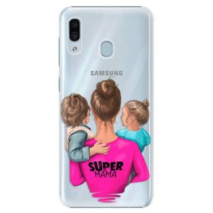 Plastové puzdro iSaprio - Super Mama - Boy and Girl - Samsung Galaxy A20 vyobraziť