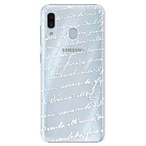 Plastové puzdro iSaprio - Handwriting 01 - white - Samsung Galaxy A20 vyobraziť