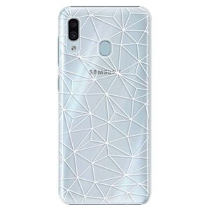 Plastové puzdro iSaprio - Abstract Triangles 03 - white - Samsung Galaxy A20 vyobraziť