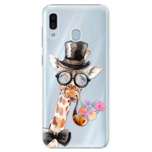 Plastové puzdro iSaprio - Sir Giraffe - Samsung Galaxy A20 vyobraziť