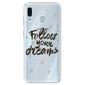 Plastové puzdro iSaprio - Follow Your Dreams - black - Samsung Galaxy A20 vyobraziť