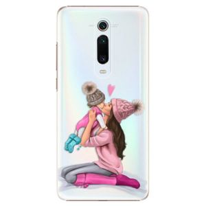 Plastové puzdro iSaprio - Kissing Mom - Brunette and Girl - Xiaomi Mi 9T Pro vyobraziť