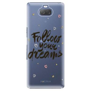 Plastové puzdro iSaprio - Follow Your Dreams - black - Sony Xperia 10 Plus vyobraziť