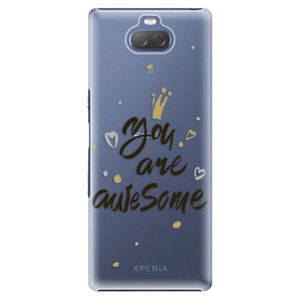 Plastové puzdro iSaprio - You Are Awesome - black - Sony Xperia 10 vyobraziť
