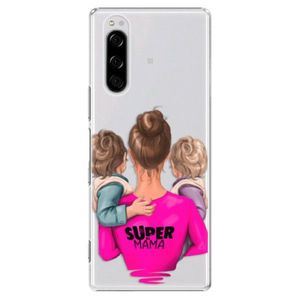 Plastové puzdro iSaprio - Super Mama - Two Boys - Sony Xperia 5 vyobraziť