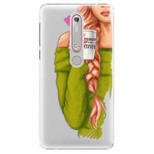Plastové puzdro iSaprio - My Coffe and Redhead Girl - Nokia 6.1 vyobraziť