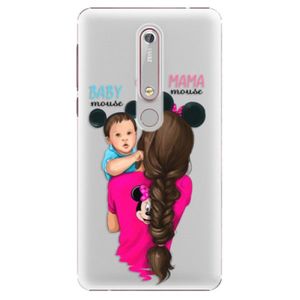 Plastové puzdro iSaprio - Mama Mouse Brunette and Boy - Nokia 6.1 vyobraziť