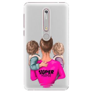 Plastové puzdro iSaprio - Super Mama - Two Boys - Nokia 6.1 vyobraziť