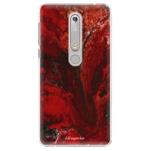 Plastové puzdro iSaprio - RedMarble 17 - Nokia 6.1 vyobraziť