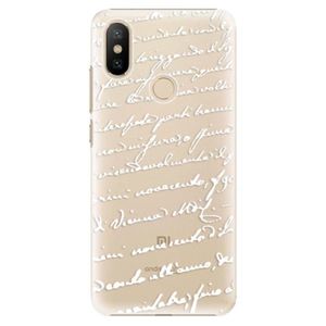 Plastové puzdro iSaprio - Handwriting 01 - white - Xiaomi Mi A2 vyobraziť