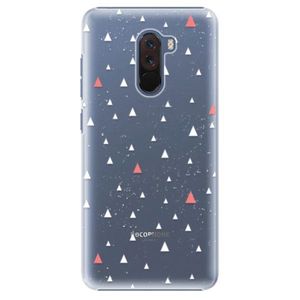 Plastové puzdro iSaprio - Abstract Triangles 02 - white - Xiaomi Pocophone F1 vyobraziť