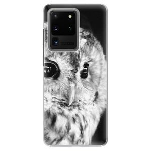 Plastové puzdro iSaprio - BW Owl - Samsung Galaxy S20 Ultra vyobraziť