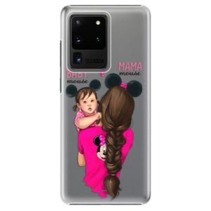Plastové puzdro iSaprio - Mama Mouse Brunette and Girl - Samsung Galaxy S20 Ultra vyobraziť