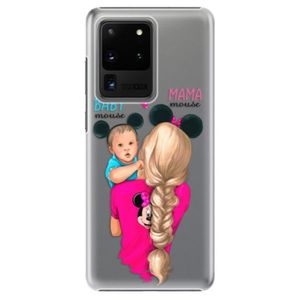 Plastové puzdro iSaprio - Mama Mouse Blonde and Boy - Samsung Galaxy S20 Ultra vyobraziť