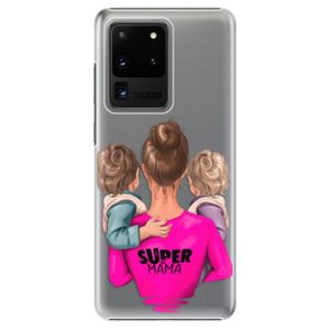 Plastové puzdro iSaprio - Super Mama - Two Boys - Samsung Galaxy S20 Ultra vyobraziť