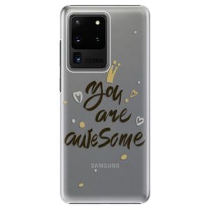Plastové puzdro iSaprio - You Are Awesome - black - Samsung Galaxy S20 Ultra vyobraziť