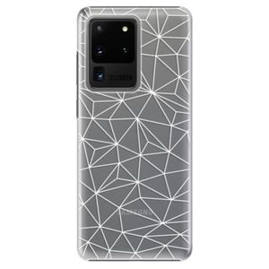 Plastové puzdro iSaprio - Abstract Triangles 03 - white - Samsung Galaxy S20 Ultra vyobraziť