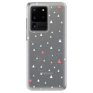 Plastové puzdro iSaprio - Abstract Triangles 02 - white - Samsung Galaxy S20 Ultra vyobraziť