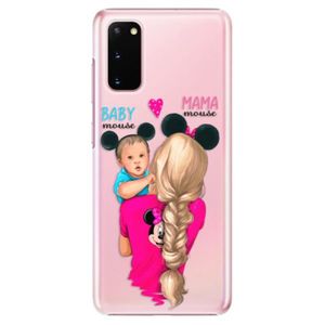 Plastové puzdro iSaprio - Mama Mouse Blonde and Boy - Samsung Galaxy S20 vyobraziť