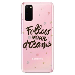Plastové puzdro iSaprio - Follow Your Dreams - black - Samsung Galaxy S20 vyobraziť