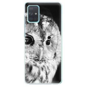 Plastové puzdro iSaprio - BW Owl - Samsung Galaxy A71 vyobraziť