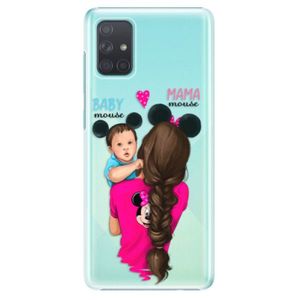 Plastové puzdro iSaprio - Mama Mouse Brunette and Boy - Samsung Galaxy A71 vyobraziť