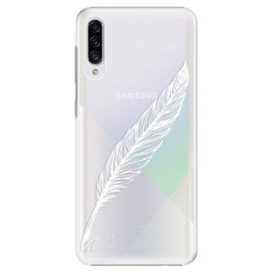 Plastové puzdro iSaprio - Writing By Feather - white - Samsung Galaxy A30s vyobraziť