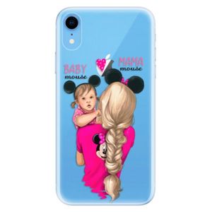 Odolné silikónové puzdro iSaprio - Mama Mouse Blond and Girl - iPhone XR vyobraziť