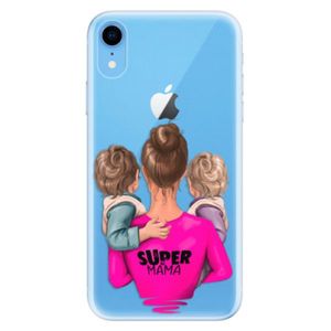 Odolné silikónové puzdro iSaprio - Super Mama - Two Boys - iPhone XR vyobraziť