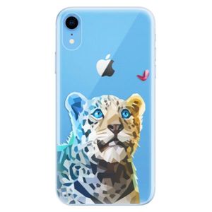 Odolné silikónové puzdro iSaprio - Leopard With Butterfly - iPhone XR vyobraziť