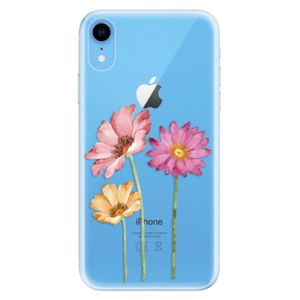 Odolné silikónové puzdro iSaprio - Three Flowers - iPhone XR vyobraziť