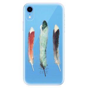 Odolné silikónové puzdro iSaprio - Three Feathers - iPhone XR vyobraziť