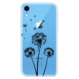 Odolné silikónové puzdro iSaprio - Three Dandelions - black - iPhone XR vyobraziť