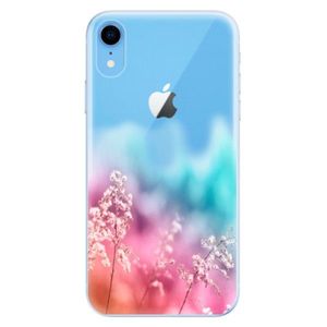 Odolné silikónové puzdro iSaprio - Rainbow Grass - iPhone XR vyobraziť