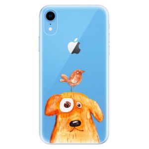 Odolné silikónové puzdro iSaprio - Dog And Bird - iPhone XR vyobraziť