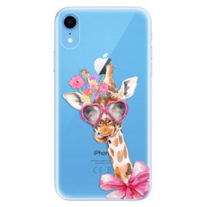 Odolné silikónové puzdro iSaprio - Lady Giraffe - iPhone XR vyobraziť