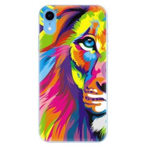 Odolné silikónové puzdro iSaprio - Rainbow Lion - iPhone XR vyobraziť