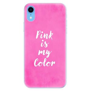 Odolné silikónové puzdro iSaprio - Pink is my color - iPhone XR vyobraziť