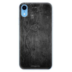 Odolné silikónové puzdro iSaprio - Black Wood 13 - iPhone XR vyobraziť