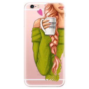Odolné silikónové puzdro iSaprio - My Coffe and Redhead Girl - iPhone 6 Plus/6S Plus vyobraziť